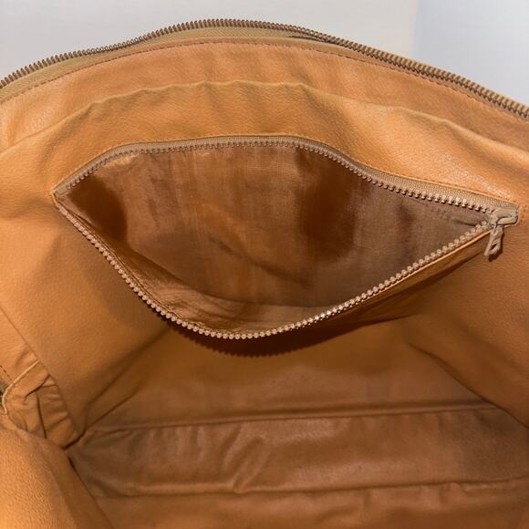 CELINE Macadam Brown Leather Briefcase Laptop tote Authentic used includes COA - Picture 12 of 15